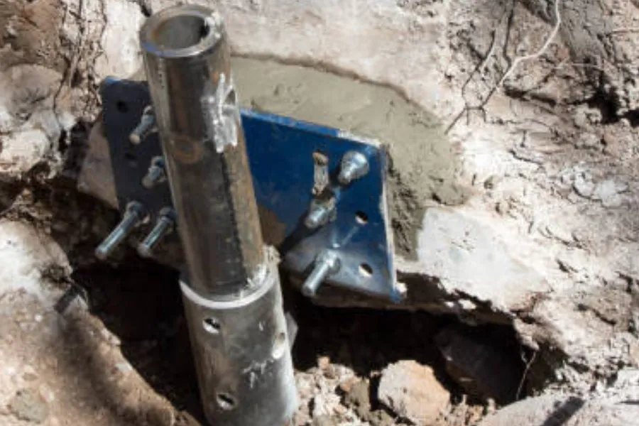 Steel Push Pier Installation in Addison, TX
